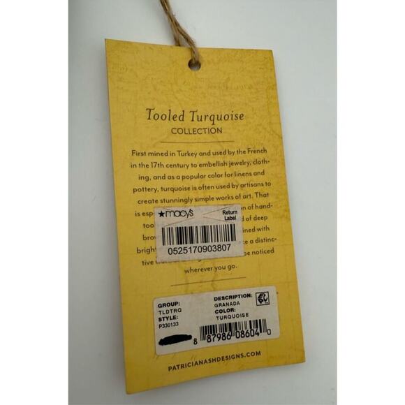 Patricia Nash Granada Tooled Turquoise Crossbody bag - Picture 6 of 9